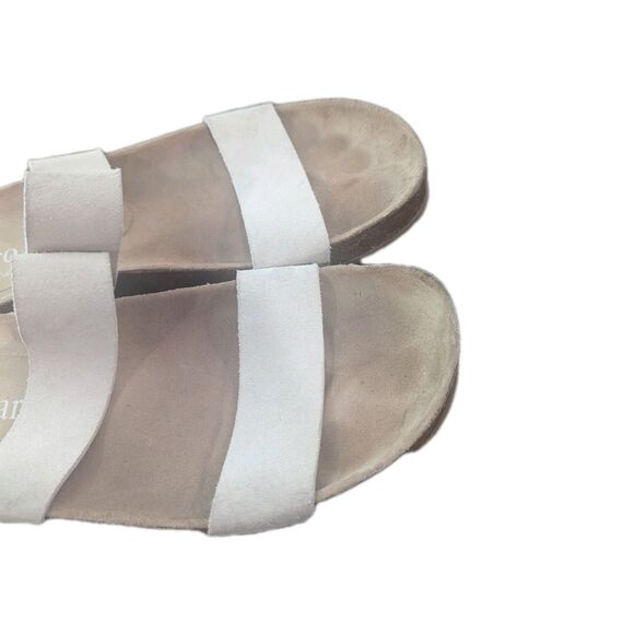 PEDRO GARCIA WHITE LEATHER FLAT SANDALS  SZ 9.5 $279 BRAND NEW - Picture 4 of 7